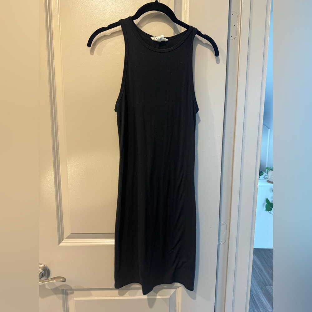 Forever 21 Black Sleeveless Midi Tank Dress